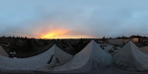 Sunset over Portland